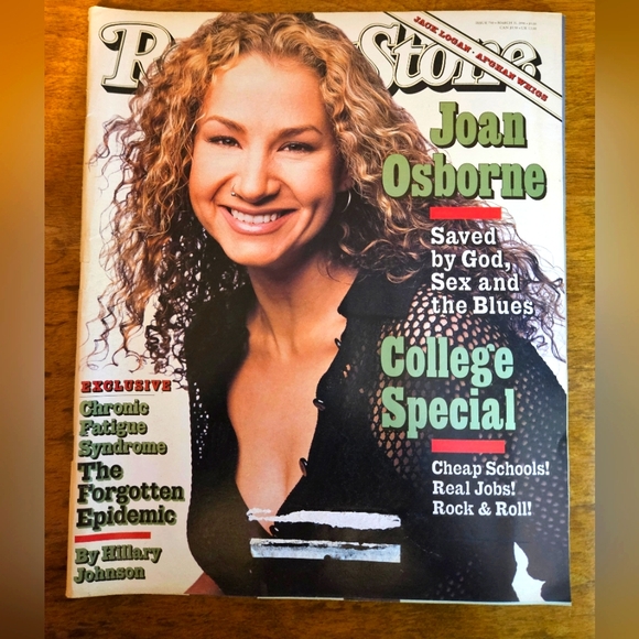 Rolling Stone Magazine March 1996 Joan Osborne Cover - Picture 1 of 6